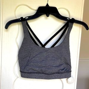 Lululemon Charcoal Gray Sports Bra. Size 6.